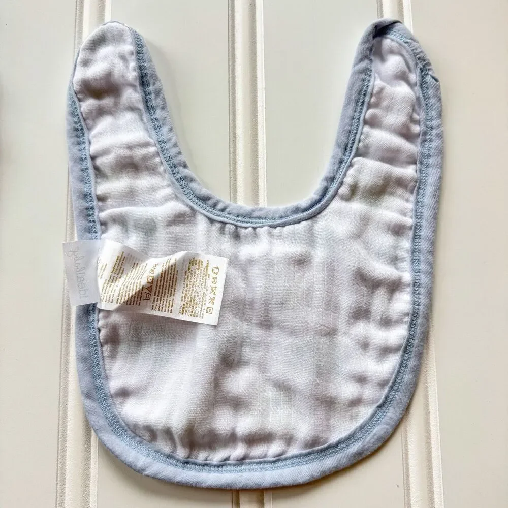 Set of 2 Ideal Baby by aden & anais Cotton Bibs | Elephants and Polka Dots